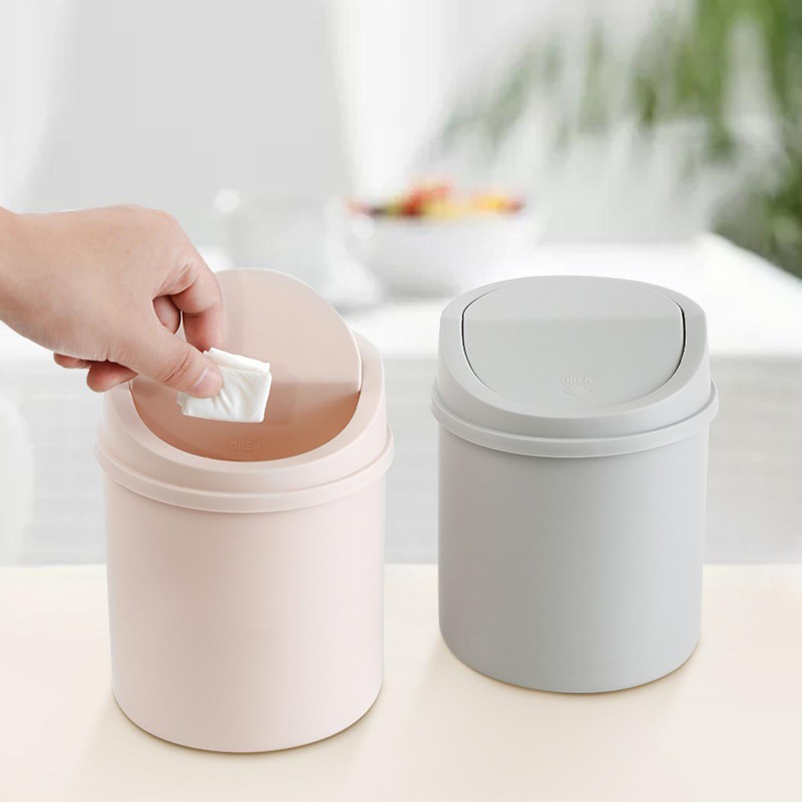 Interior Design Your Home - Mini Desk Trash Can With Flipping
