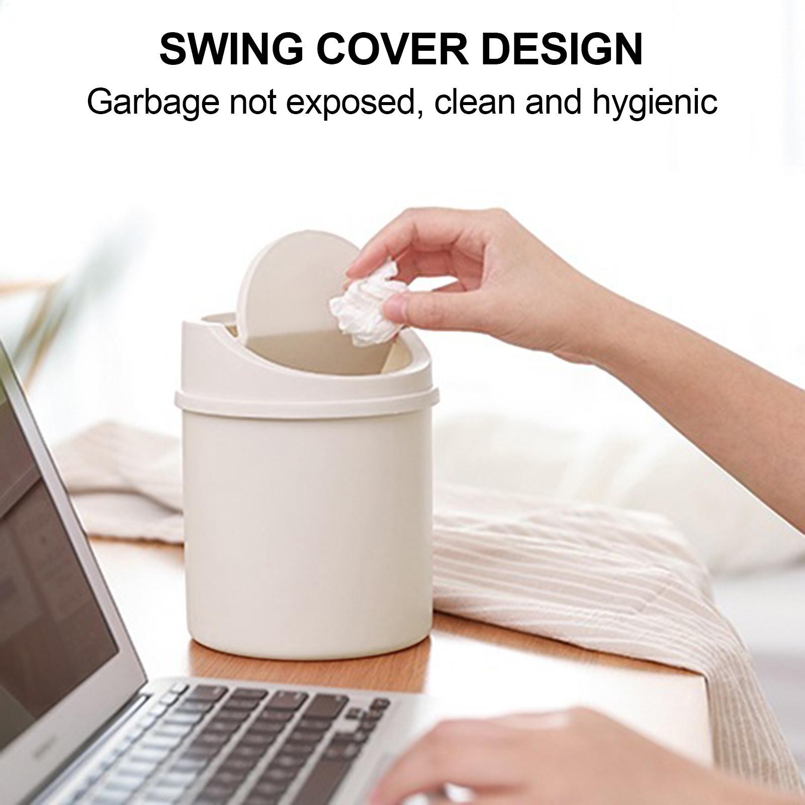 Interior Design Your Home - Mini Trash Can with Flipping Lid