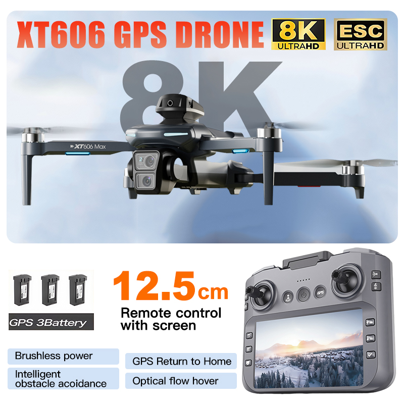 XT606 MAX 3 battery Drone 4k 8 - đánh giá và giá Interior Design Game