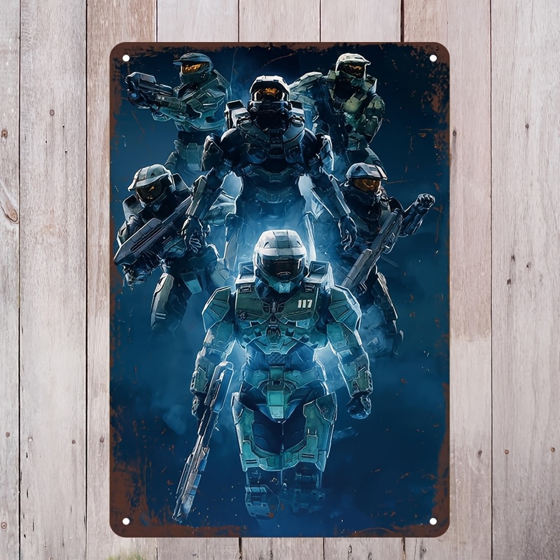 Halo-Inspired Metal Wall Art S - đánh giá và giá Interior Design Game