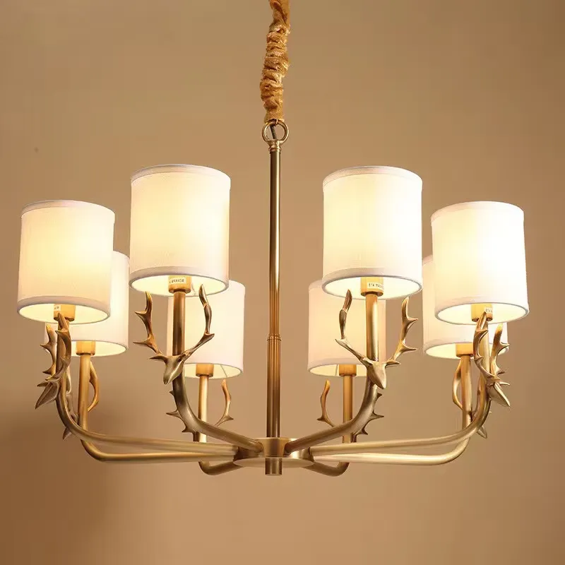 Copper Chandelier for Living R - đánh giá và giá Interior Design Hall