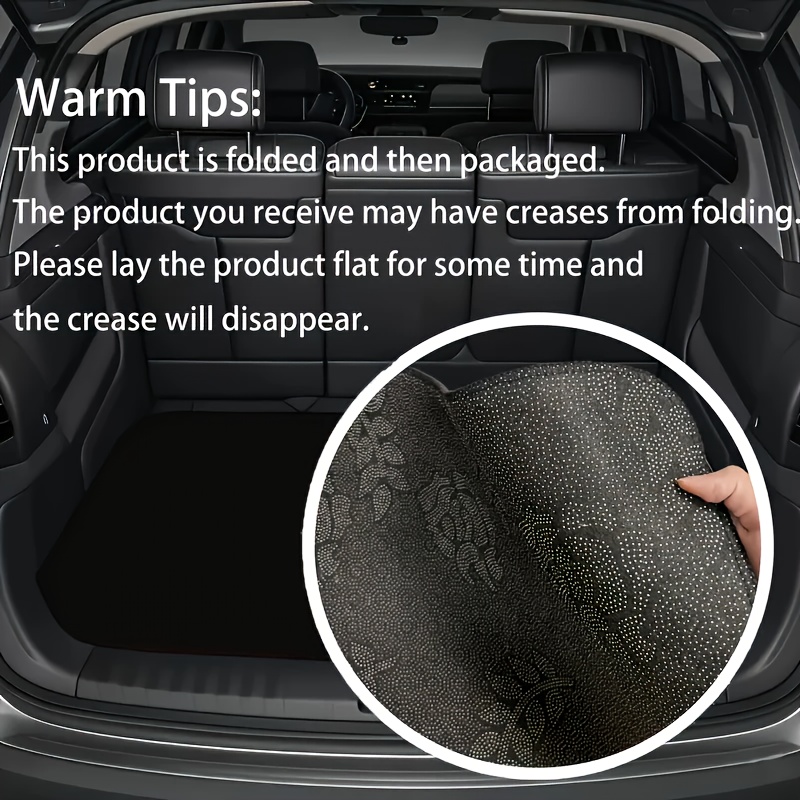 1pc Car Trunk Mat, 2D Graphic  - đánh giá và giá Interior Design Elements