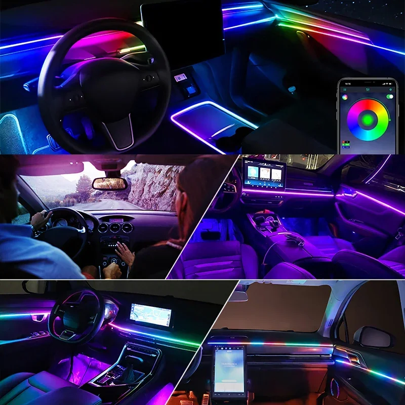 6 in 1 Exclusive Car LED Inter - đánh giá và giá Interior Design Elements