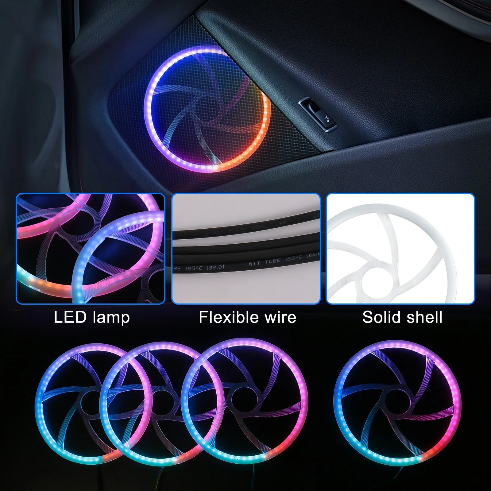 6 in 1 Exclusive Car LED Inter - đánh giá và giá Interior Design Elements