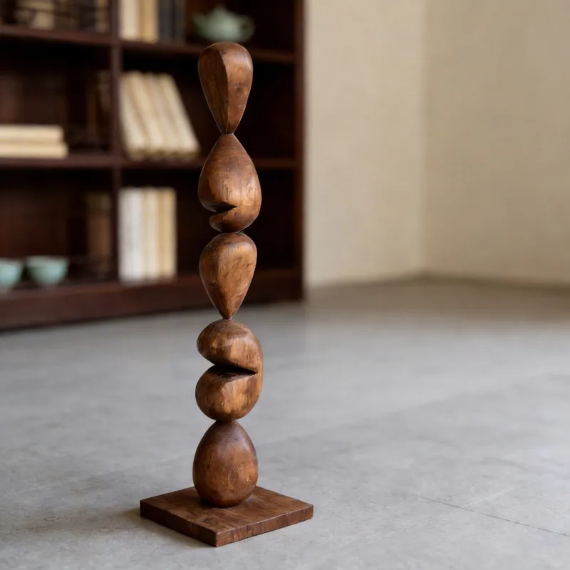 Natural Walnut Wood Carved Orn - đánh giá và giá Interior Design Hall