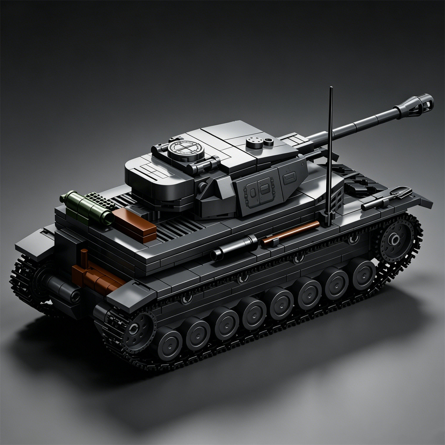 1:35 Scale Tank No. 4 Type G w - đánh giá và giá Interior Design Lego