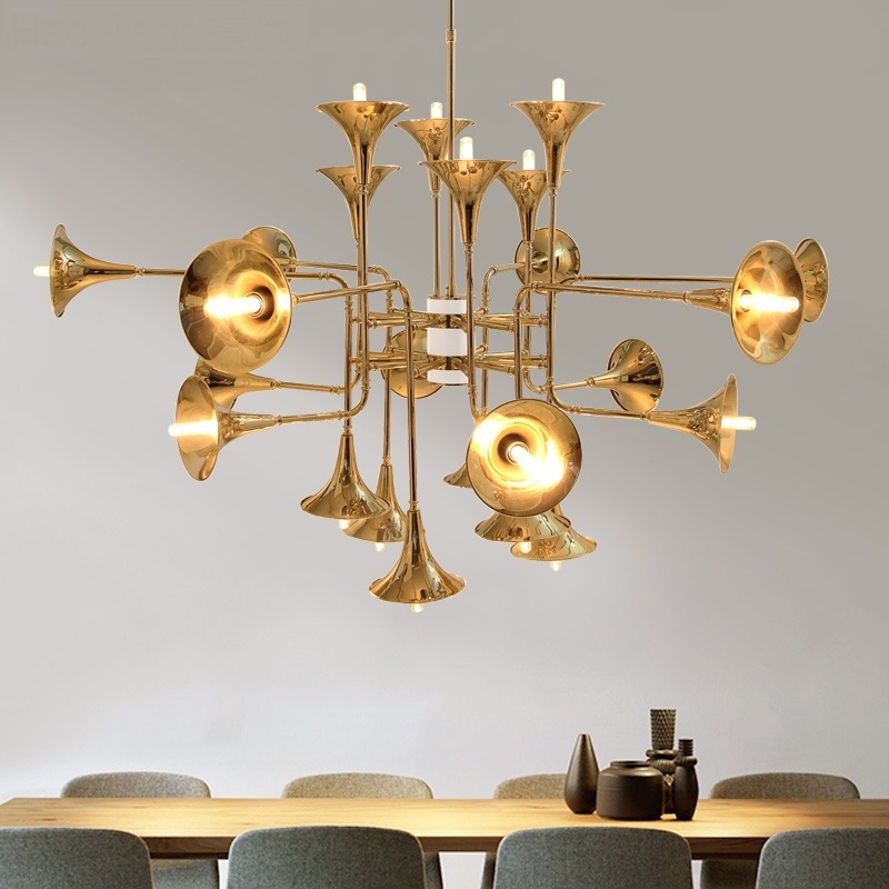 Nordic Trumpet Pendant Lamp fo - đánh giá và giá Interior Design Hall