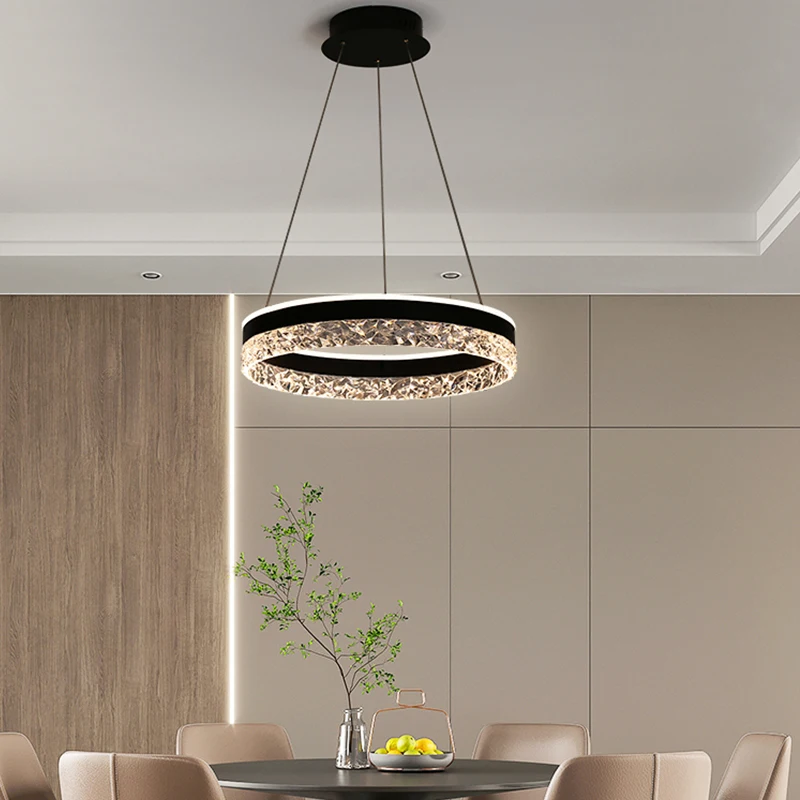 Modern Luxury Crystal LED Pend - đánh giá và giá Interior Design Hall