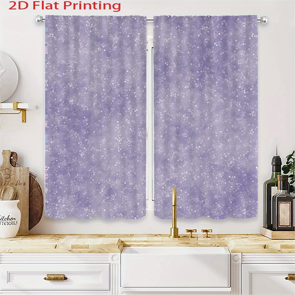 Purple Sparkle Curtains Window - đánh giá và giá Interior Design Of Cafe